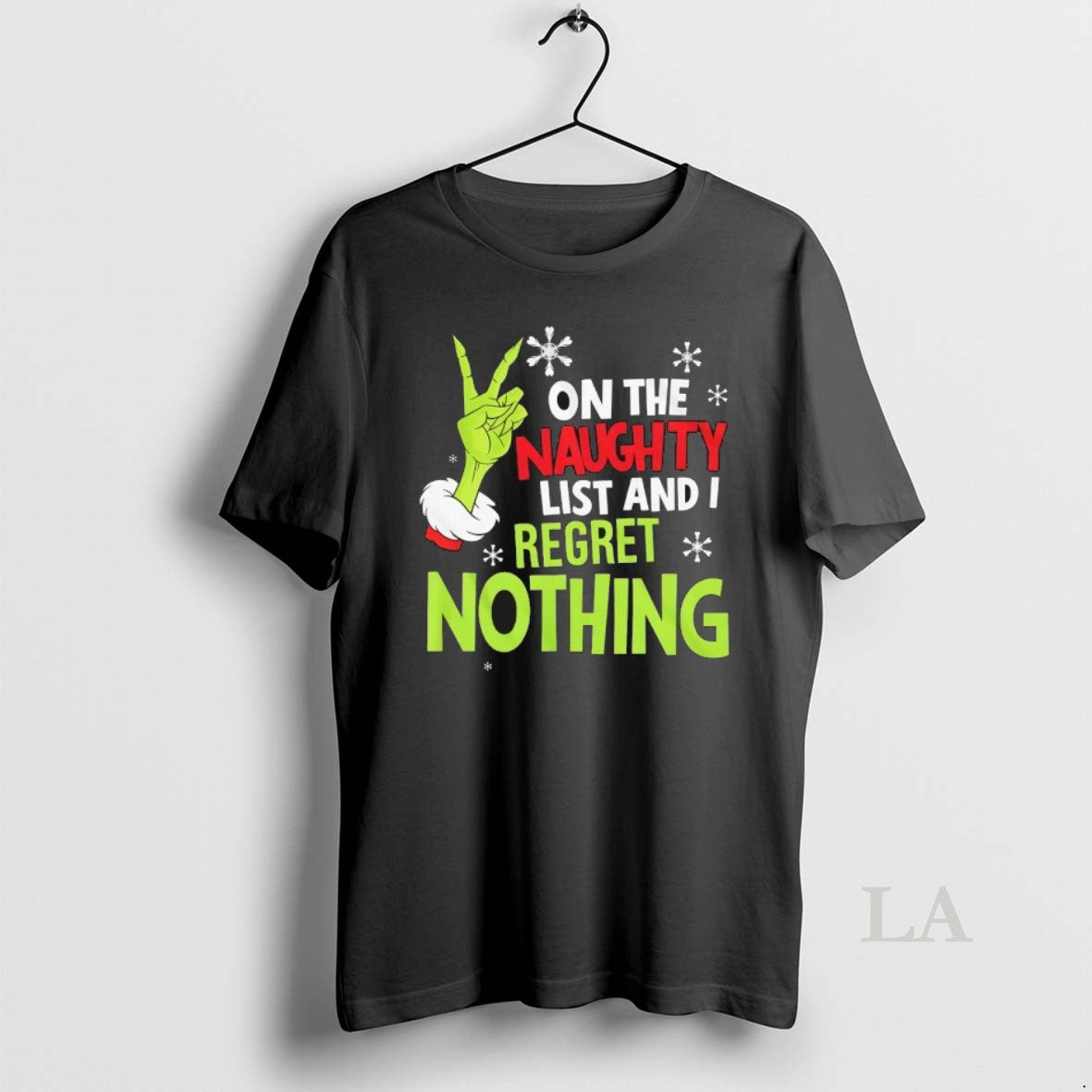 Original On The Naughty List And I Regret Nothing T-Shirts, Hoodie, Sweatshirt | PopFlextees.com