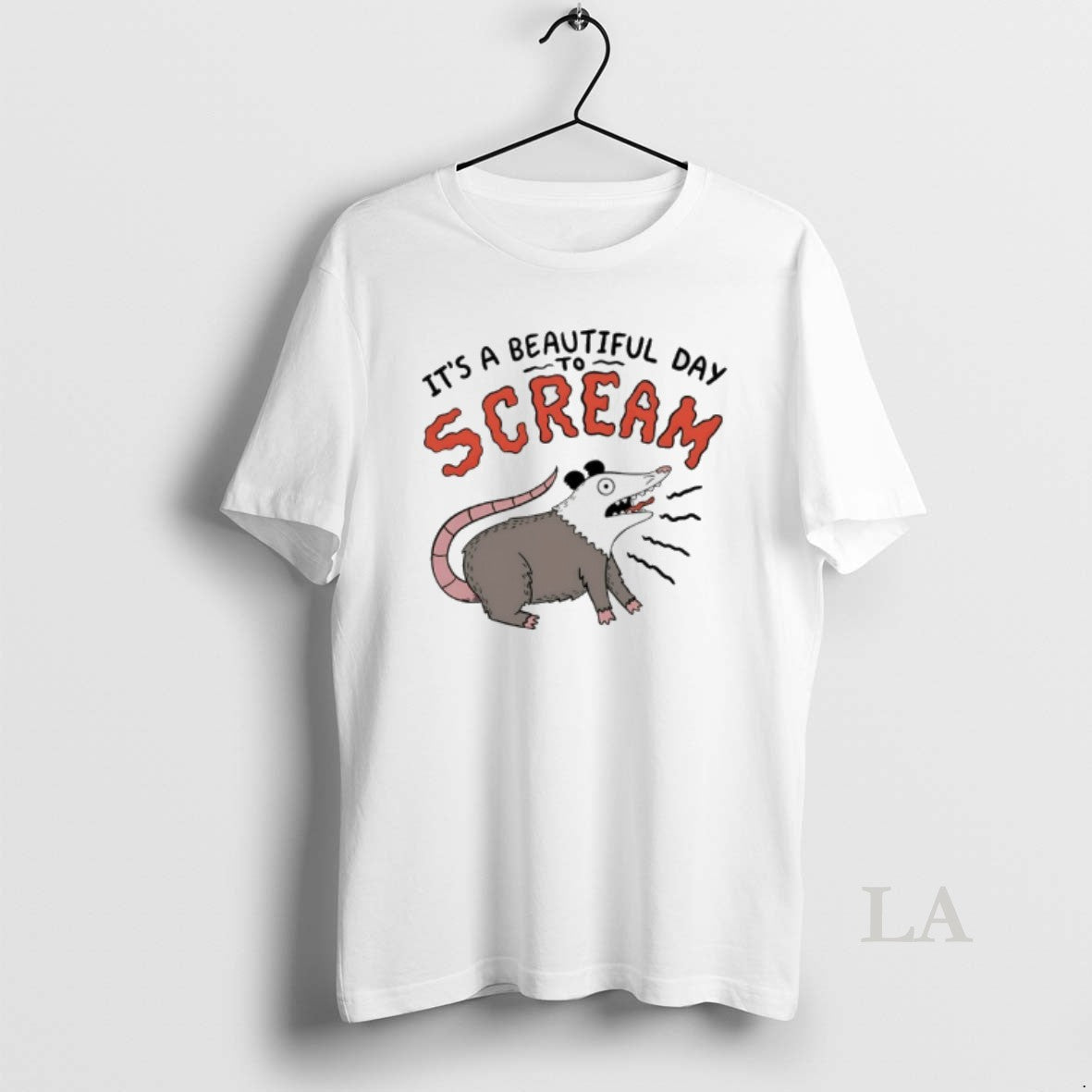 Original Opossum Its A Beautiful Day To Scream T-Shirts, Hoodie, Sweatshirt | PopFlextees.com