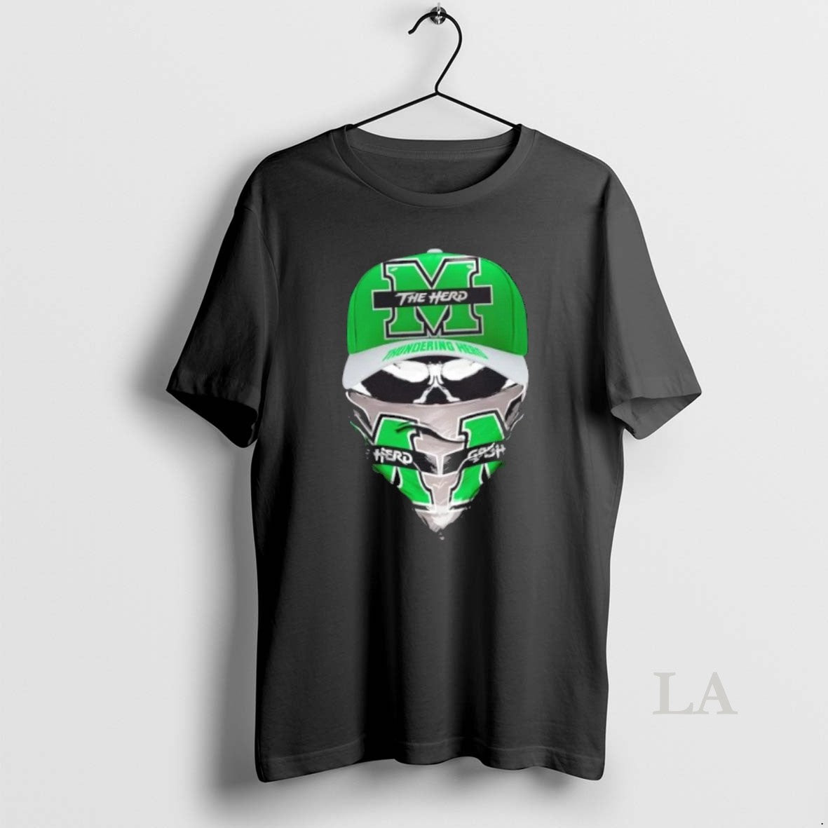 Original Outlaw Skull Gang Wearing A Cap X Marshall Thundering Herd T-Shirts, Hoodie, Sweatshirt | PopFlextees.com