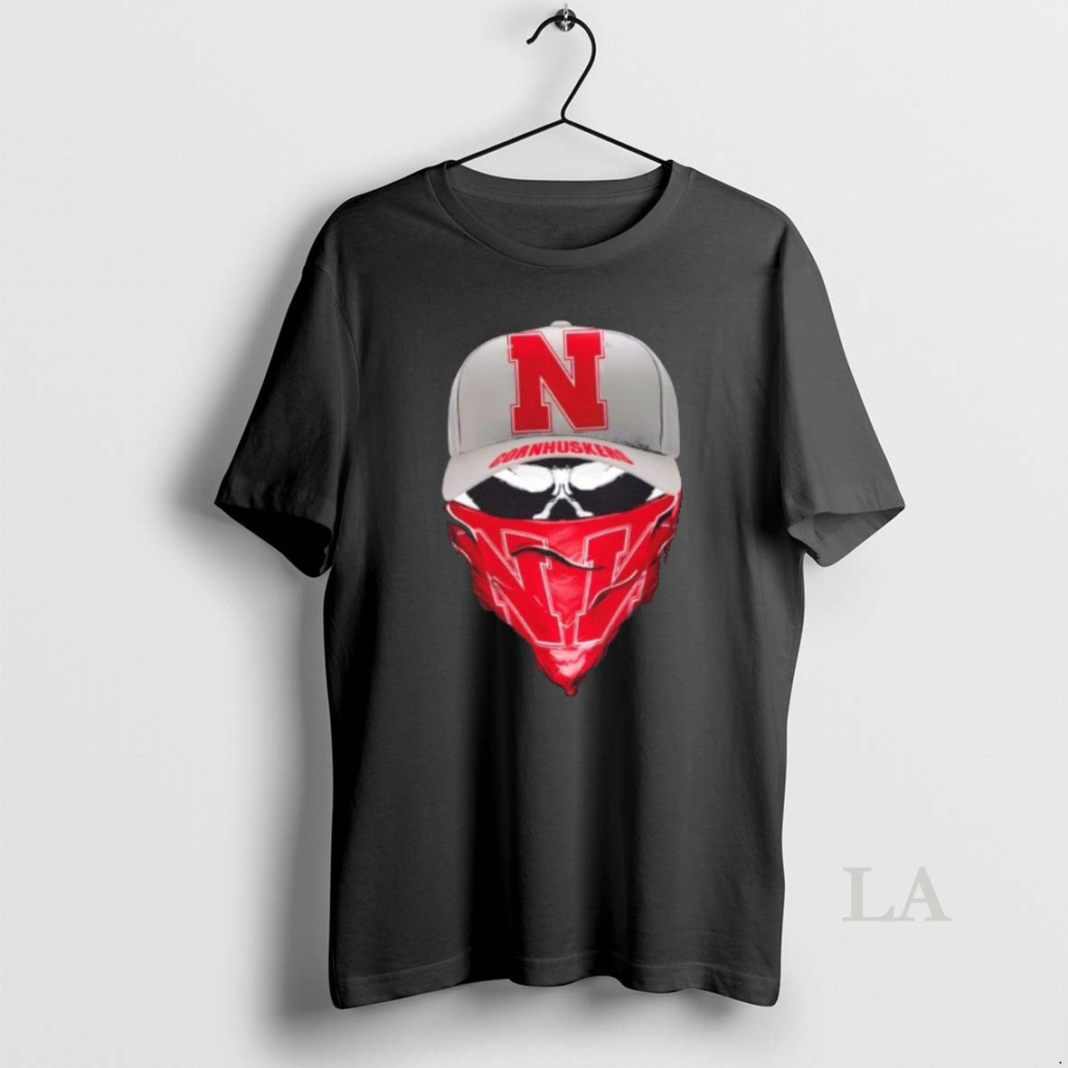 Original Outlaw Skull Gang Wearing A Cap X Nebraska Cornhuskers T-Shirts, Hoodie, Sweatshirt | PopFlextees.com