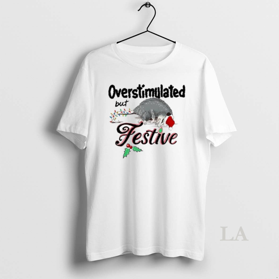 Original Overstimulated But Festive Christmas Lights T-Shirts, Hoodie, Sweatshirt | PopFlextees.com