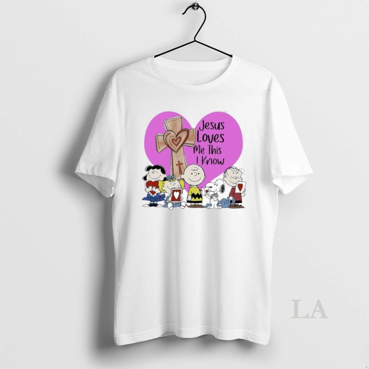 Original Peanuts Jesus Loves Me This I Know Heart T-Shirts, Hoodie, Sweatshirt | PopFlextees.com