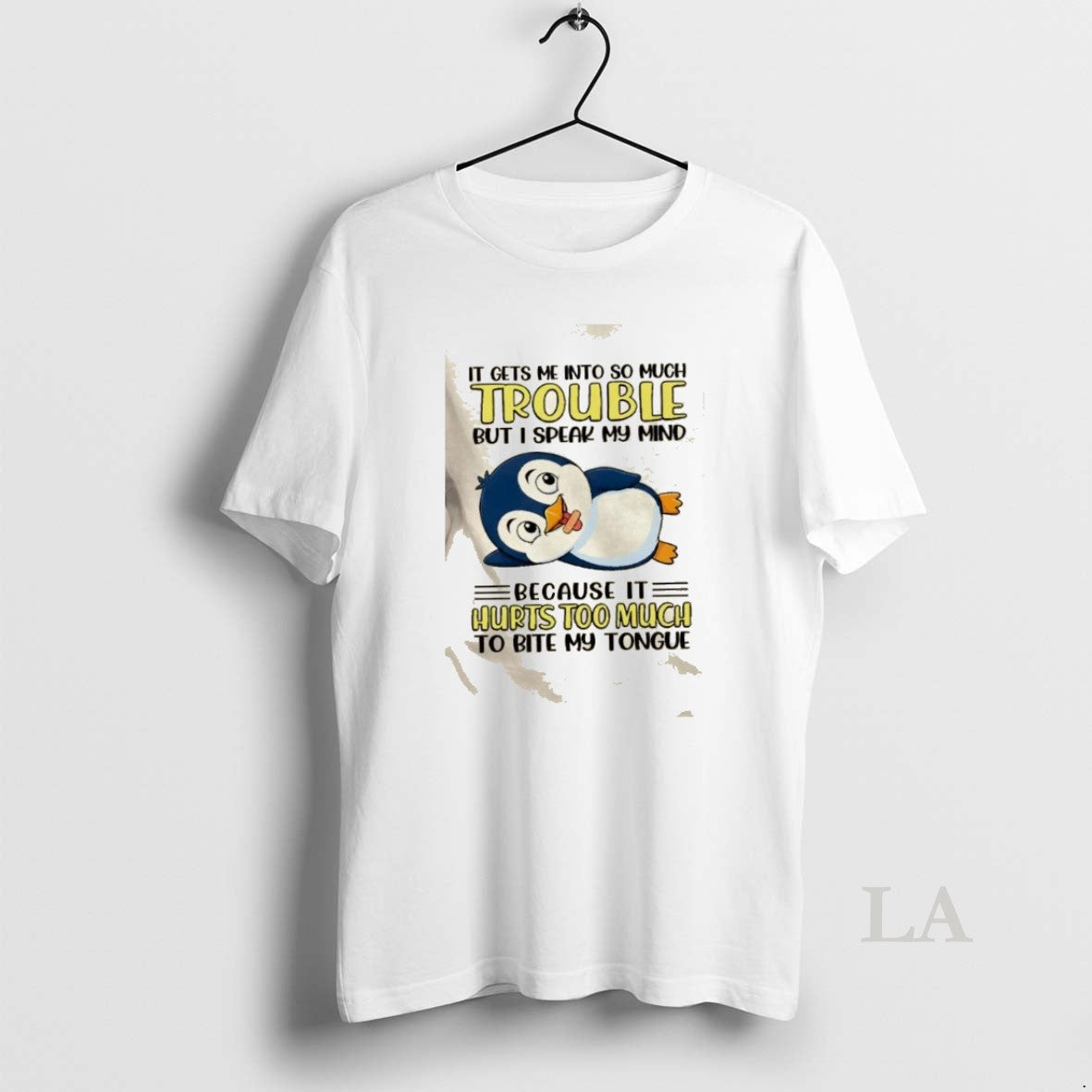 Original Penguin It Gets Me Into So Much Trouble But I Speak My Mind Because T-Shirts, Hoodie, Sweatshirt | PopFlextees.com