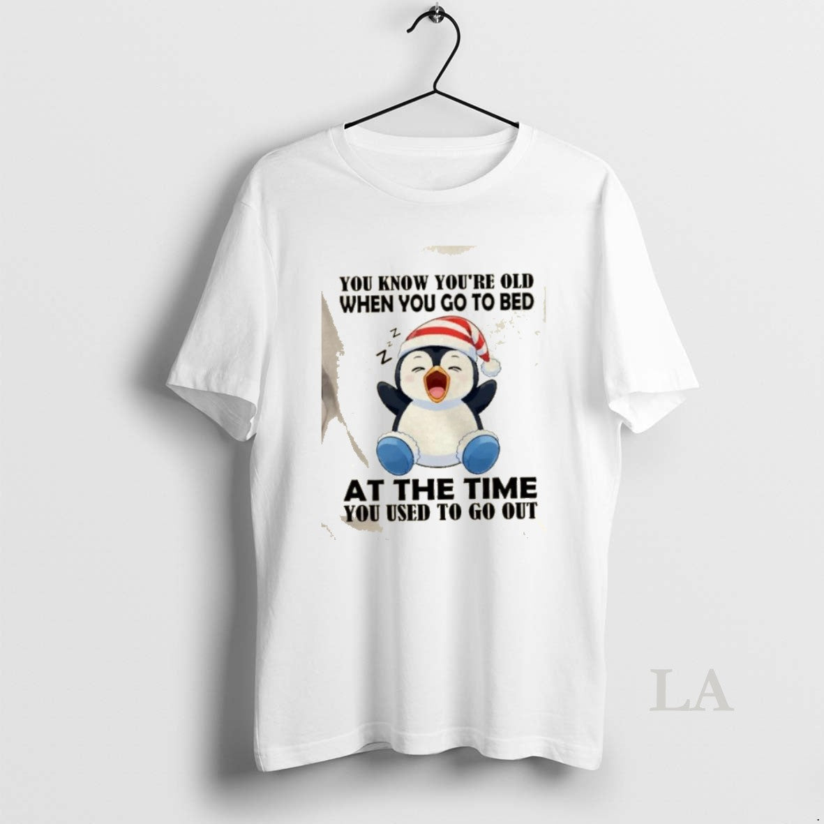 Original Penguin You Know Youre Old When You Go To Bed At The Time You T-Shirts, Hoodie, Sweatshirt | PopFlextees.com