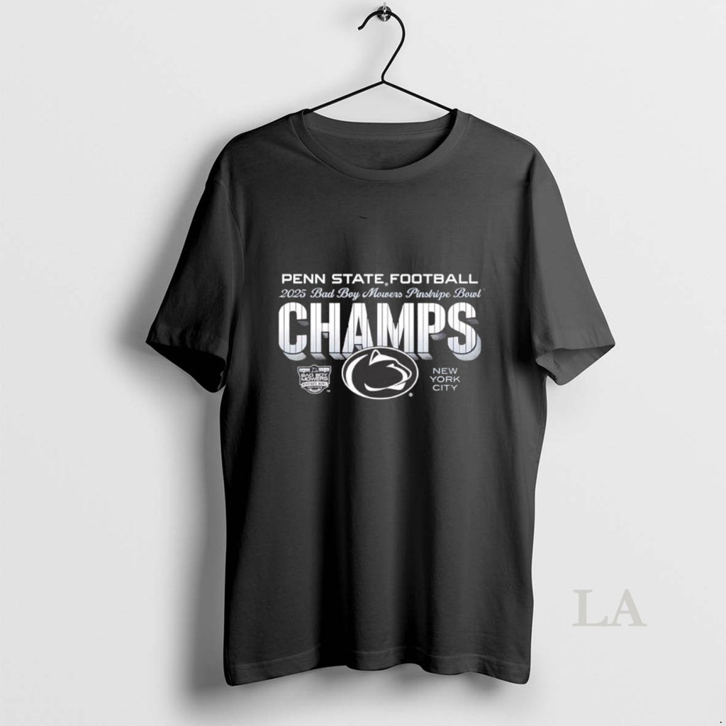 Original Penn State 2025 Pinstripe Bowl Champs Bad Boy Mowers T-Shirts, Hoodie, Sweatshirt | PopFlextees.com