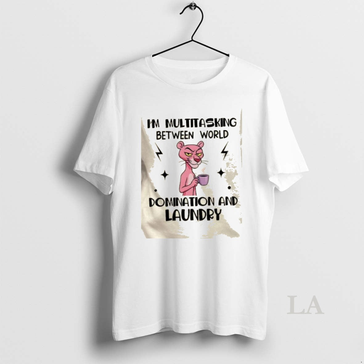 Original Pink Panther Im Multitasking Between World Domination And Laundry T-Shirts, Hoodie, Sweatshirt | PopFlextees.com