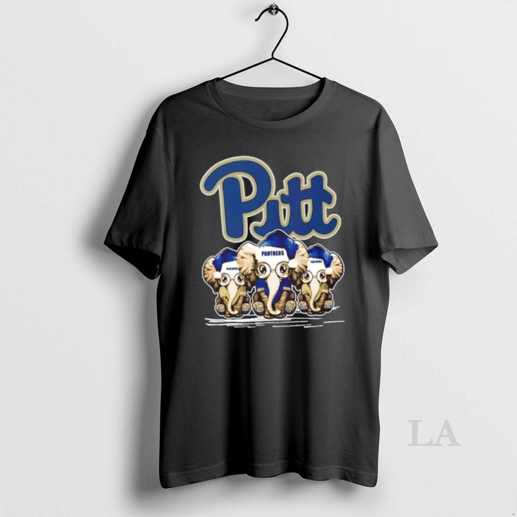 Original Pittsburgh Panthers X Elephants Santa Hat Merry Christmas T-Shirts, Hoodie, Sweatshirt | PopFlextees.com