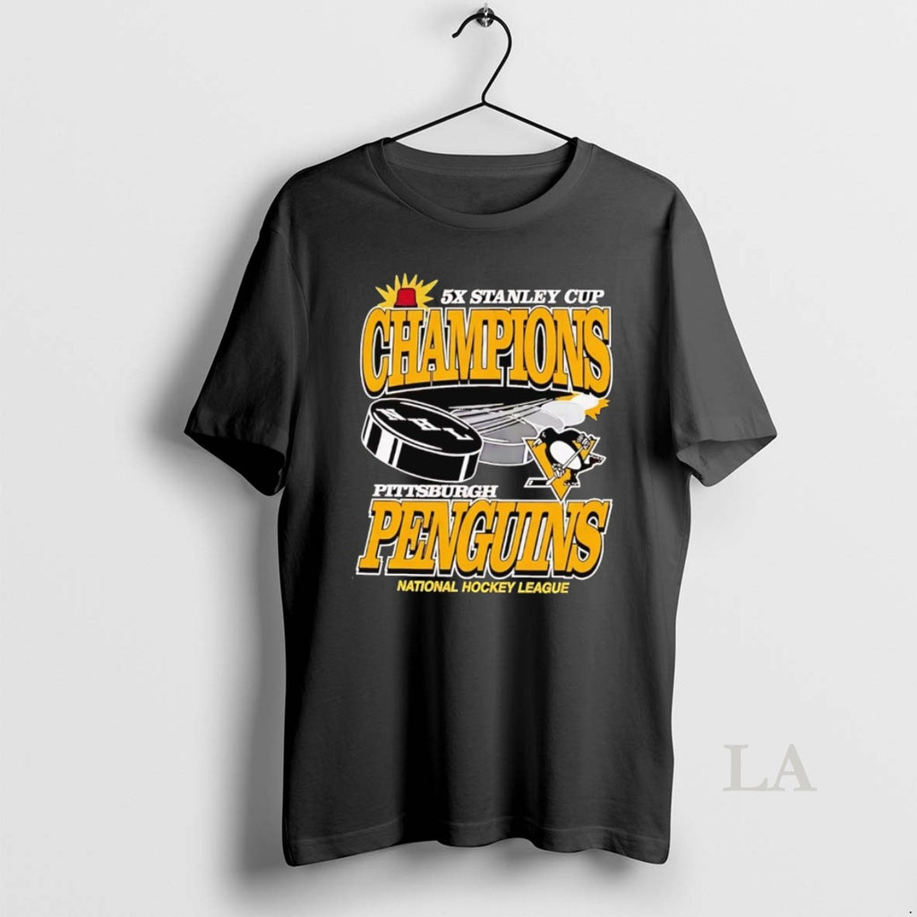 Original Pittsburgh Penguins 5x Stanley Cup Champions T-Shirts, Hoodie, Sweatshirt | PopFlextees.com