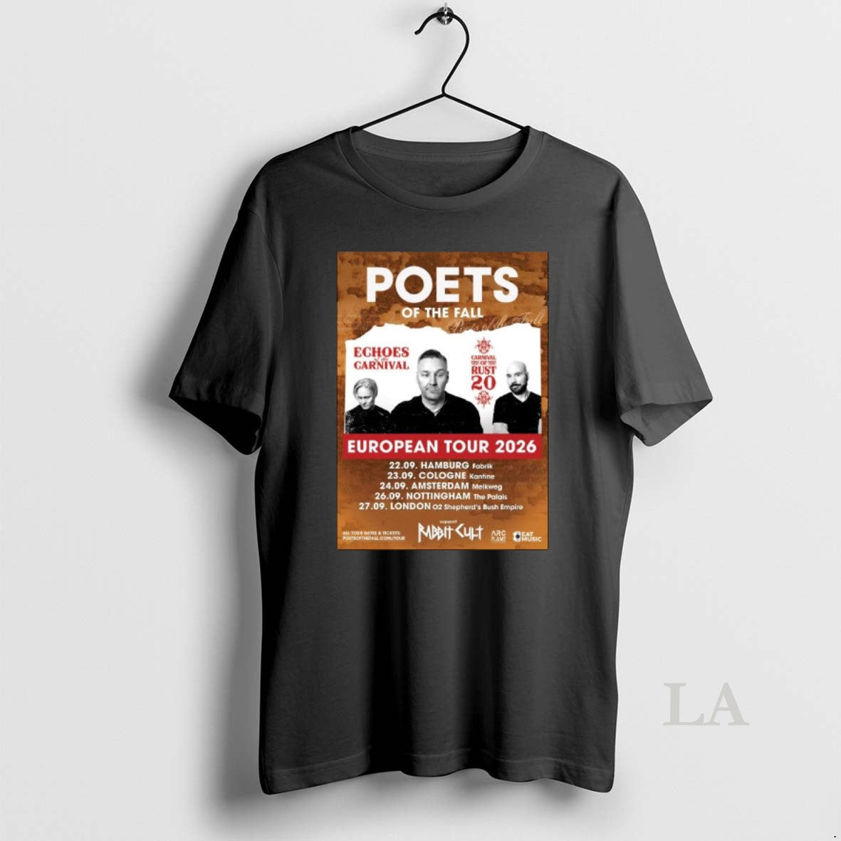 Original Poets Of The Fall Europe Tour 2026 T-Shirts, Hoodie, Sweatshirt | PopFlextees.com