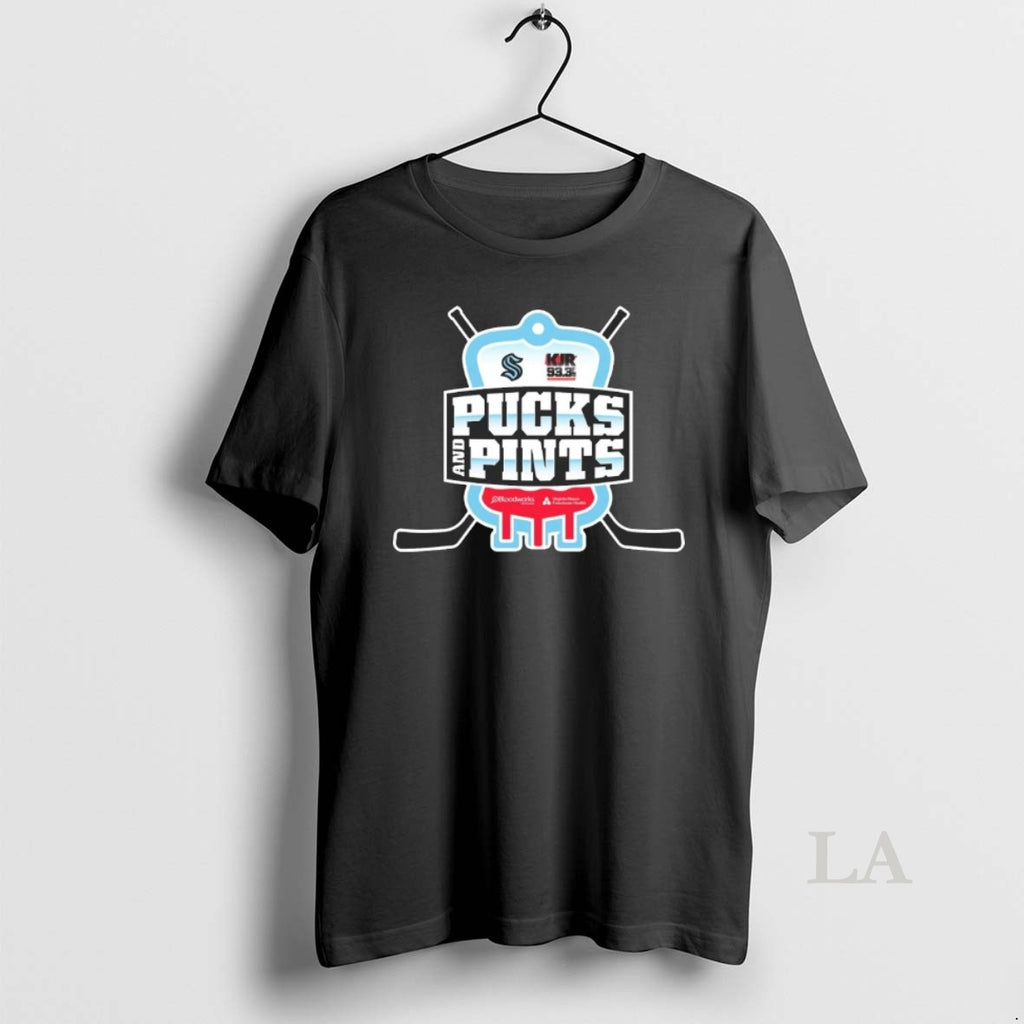Original Pucks And Pints Seattle Kraken Kjr 93 T-Shirts, Hoodie, Sweatshirt | PopFlextees.com