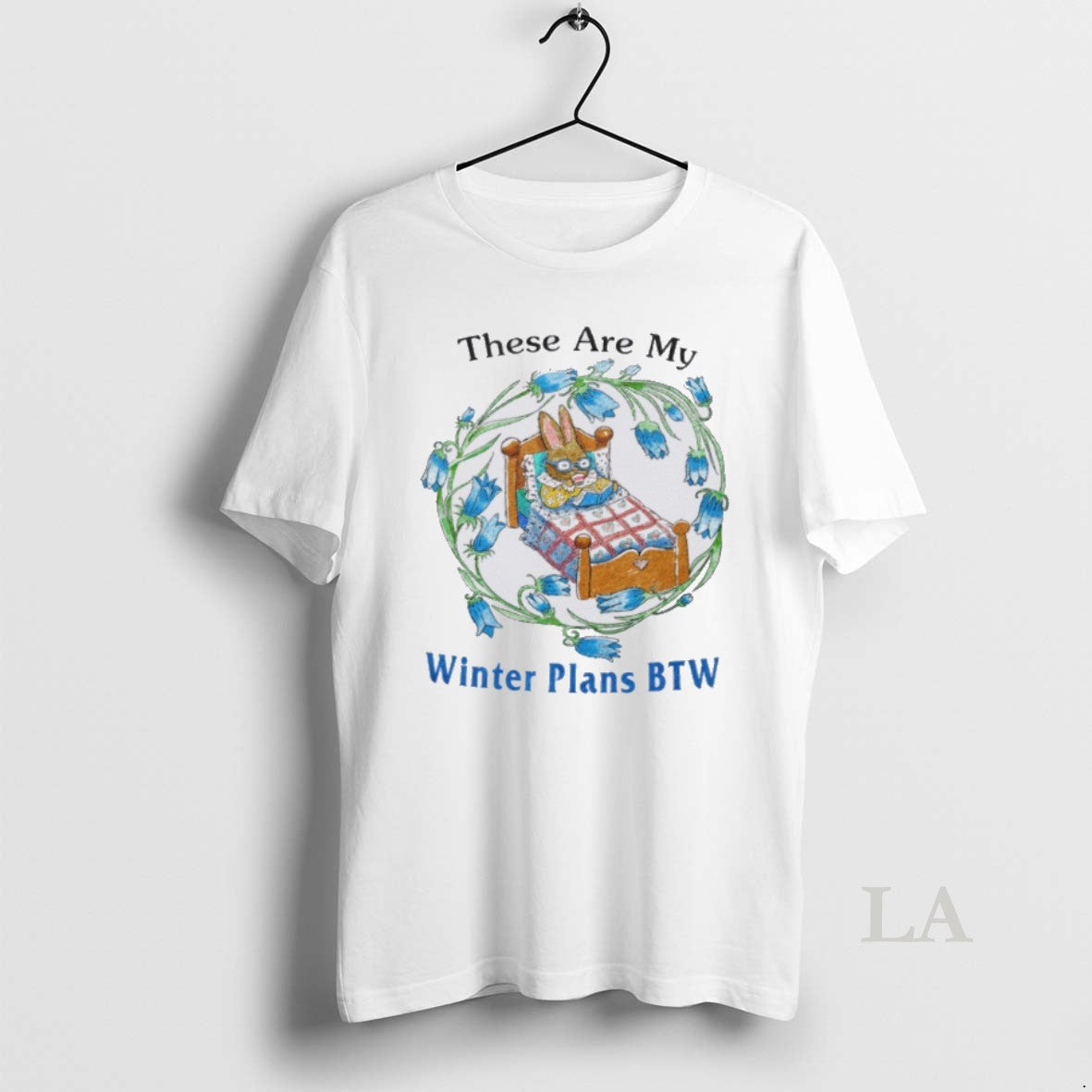 Original Rabbit These Are My Winter Plans Btw T-Shirts, Hoodie, Sweatshirt | PopFlextees.com