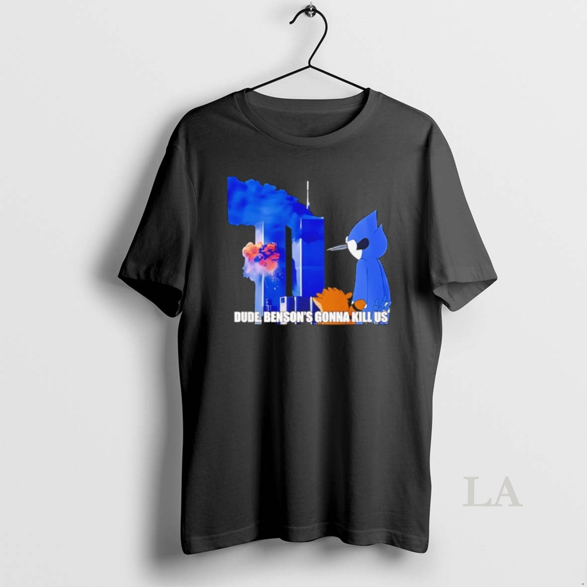 Original Regular Show 911 Meme Dude Bensons Gonna Kill Us T-Shirts, Hoodie, Sweatshirt | PopFlextees.com