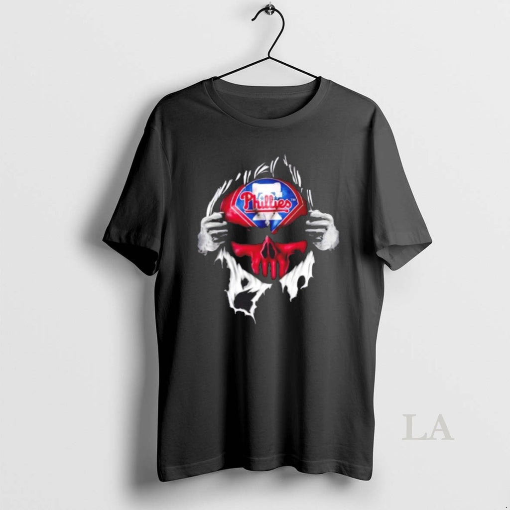 Original Ripped From The Chest Skull Deep Philadelphia Phillies Till The Grave T-Shirts, Hoodie, Sweatshirt | PopFlextees.com