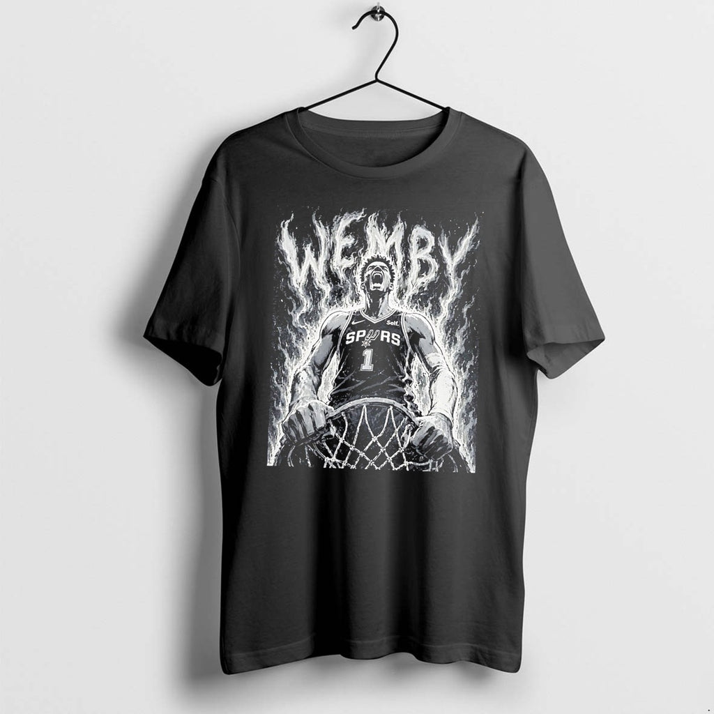 Original San Antonio Spurs Wemby Victor Wembanyama Manga Style Graphic Tee Tshirts