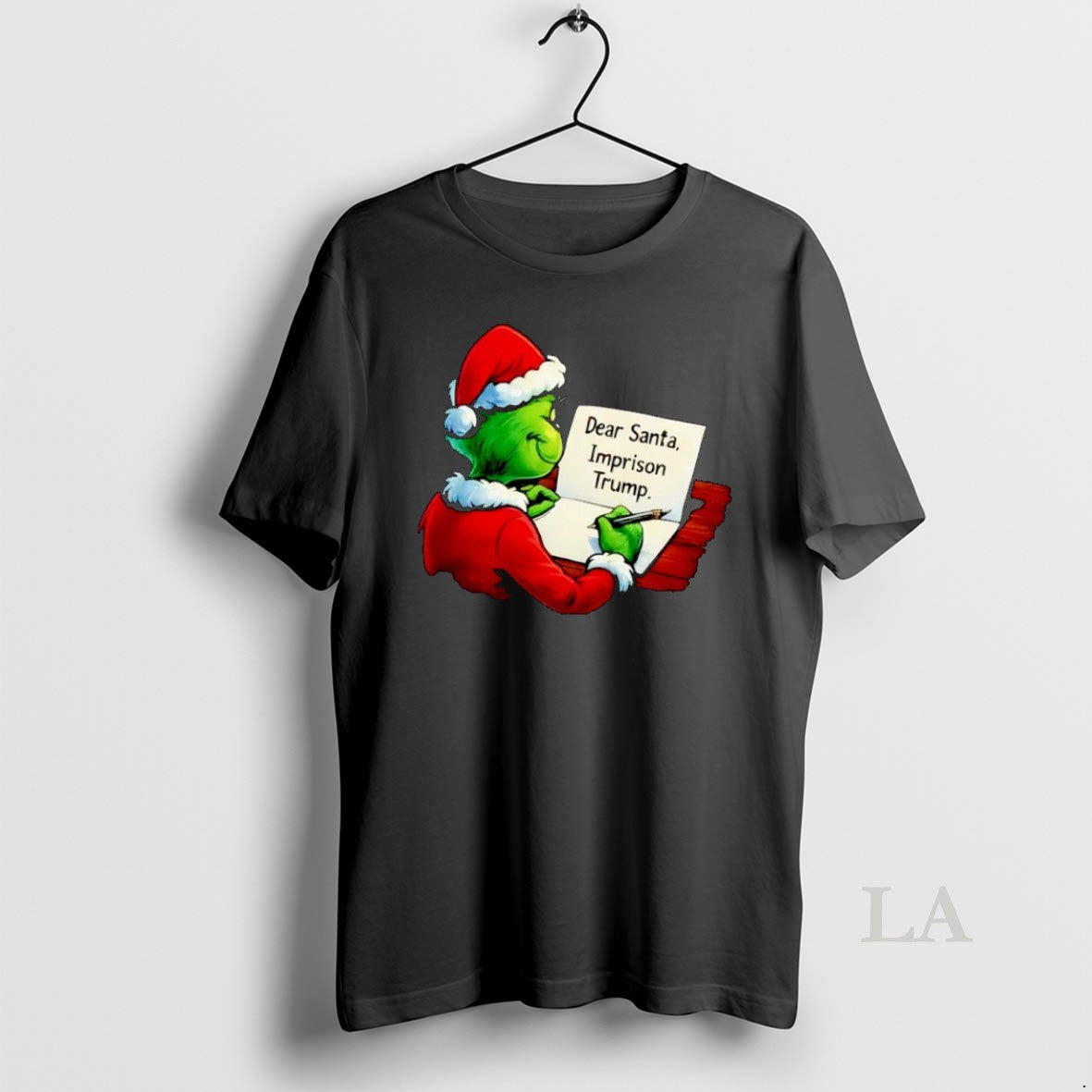 Original Santa Grinch Write Dear Santa Imprison Trump Xmas T-Shirts, Hoodie, Sweatshirt | PopFlextees.com