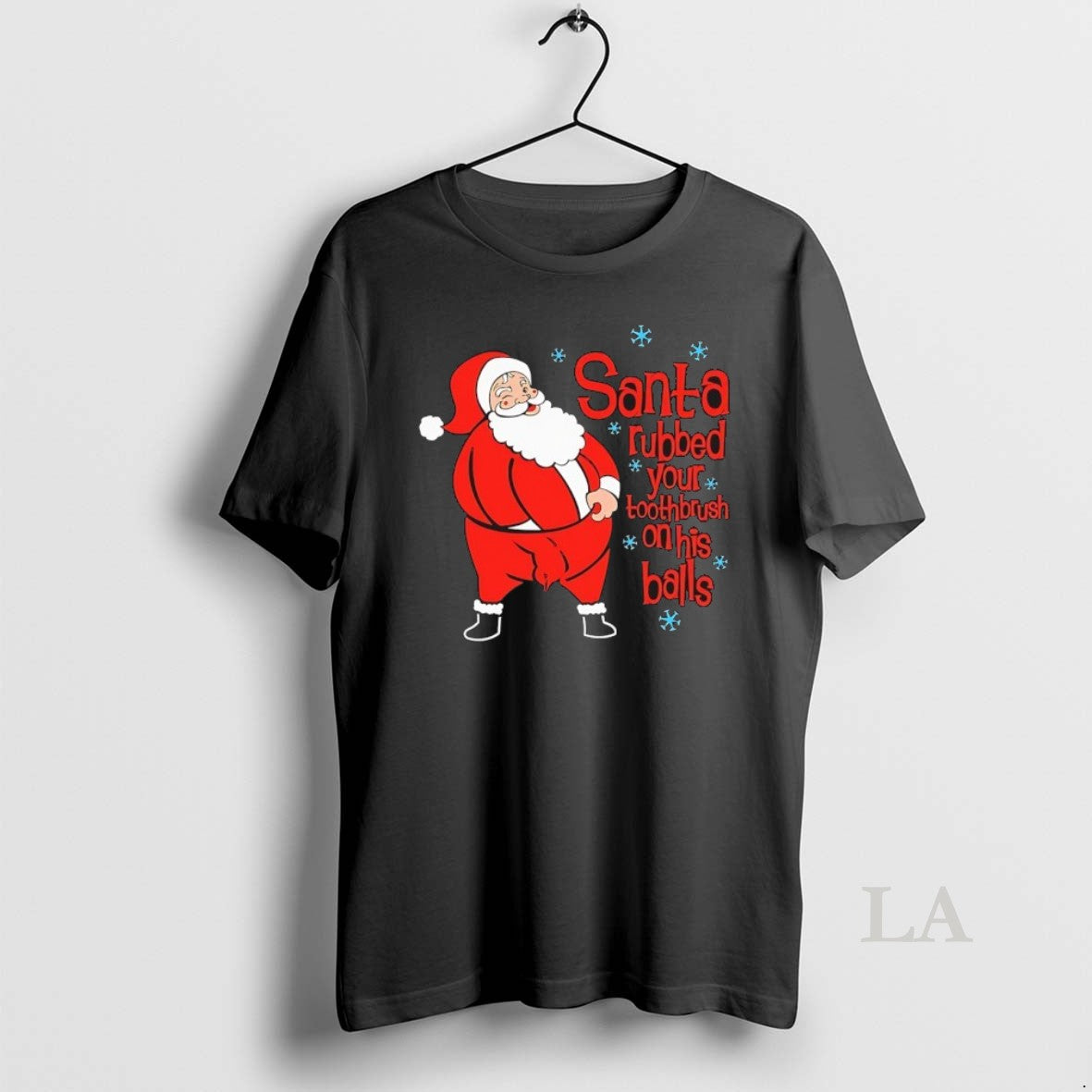 Original Santa Rubbed Your Toothbrush On His Balls T-Shirts, Hoodie, Sweatshirt | PopFlextees.com