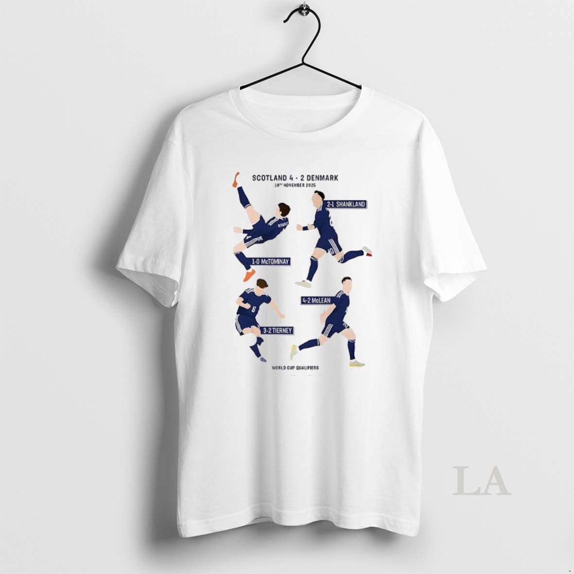 Original Scotland 4 2 Denmark World Cup Qualifiers 2026 Goals Of The Players T-Shirts, Hoodie, Sweatshirt | PopFlextees.com