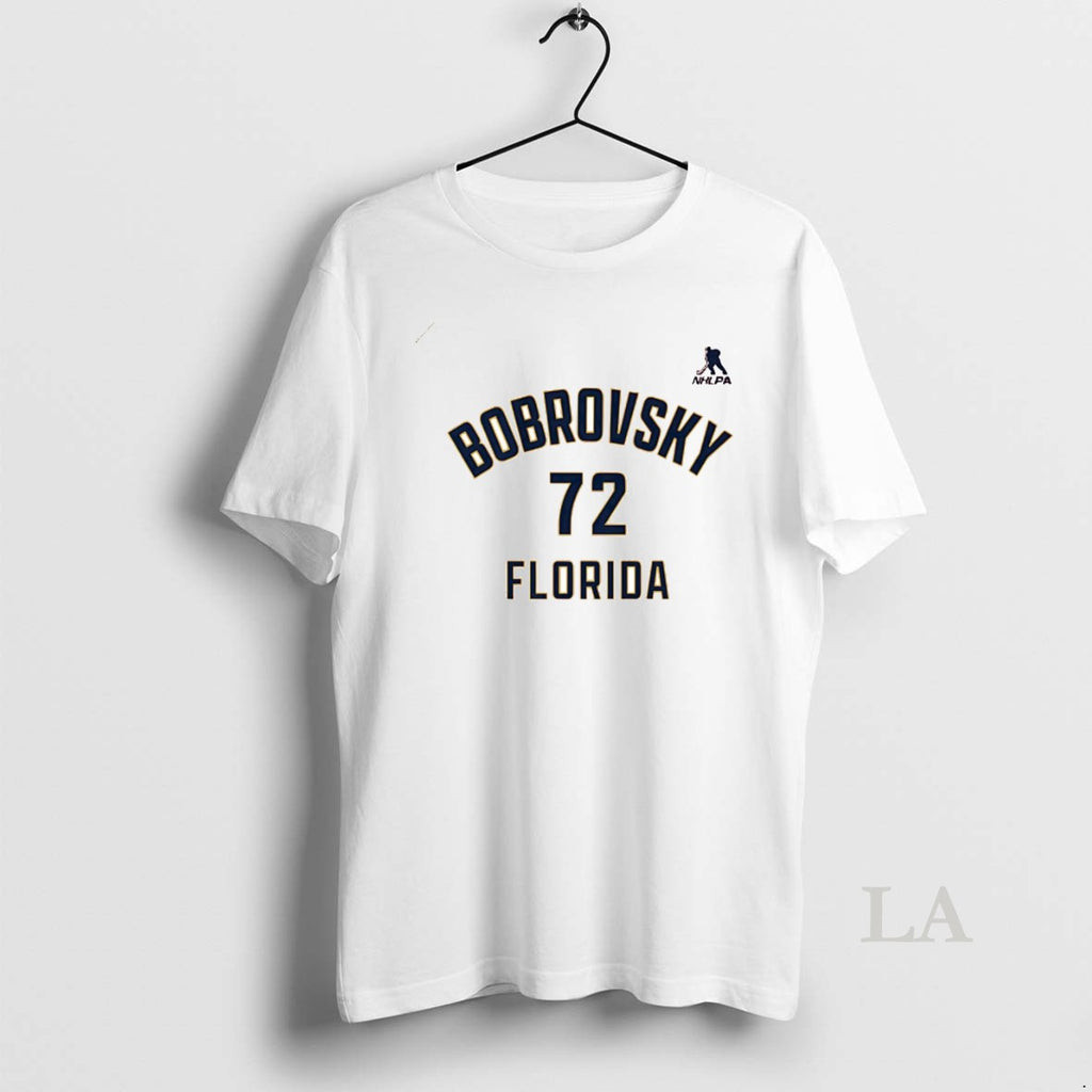 Original Sergei Bobrovsky Name And Number Florida Panthers T-Shirts, Hoodie, Sweatshirt | PopFlextees.com