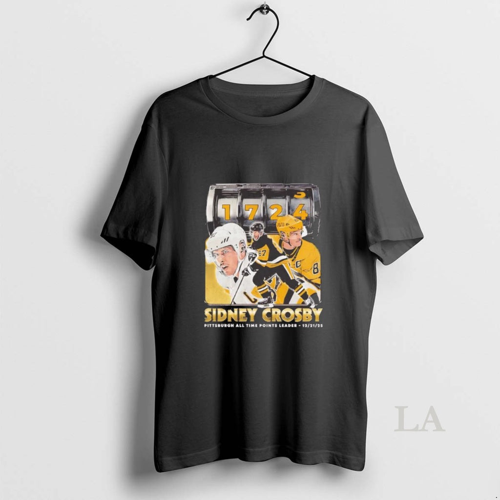 Original Sidney Crosby Pittsburgh Penguins 1724 All Time Points Leader T-Shirts, Hoodie, Sweatshirt | PopFlextees.com