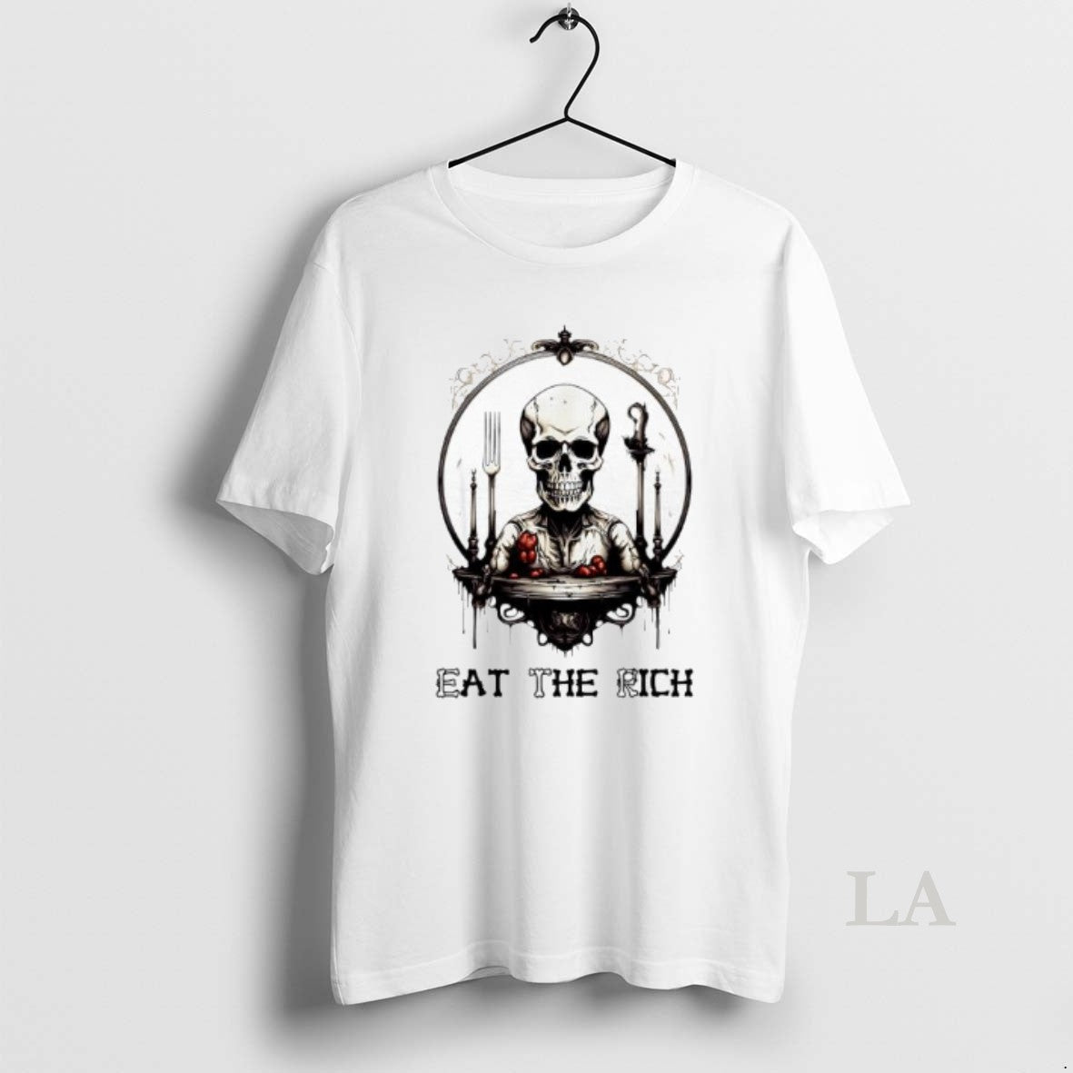 Original Skeleton Eat The Rich Graphic T-Shirts, Hoodie, Sweatshirt | PopFlextees.com