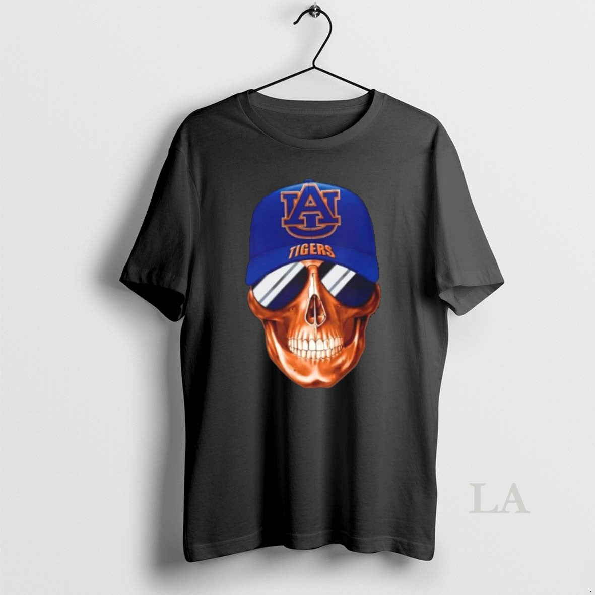 Original Skull Wearing A Cap And Smile Auburn Tigers Fans T-Shirts, Hoodie, Sweatshirt | PopFlextees.com