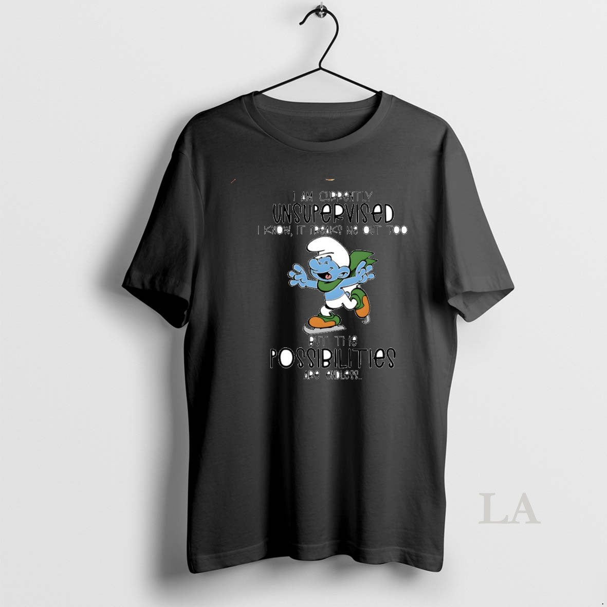 Original Smurf I Am Currently Unsupervised Circle T-Shirts, Hoodie, Sweatshirt