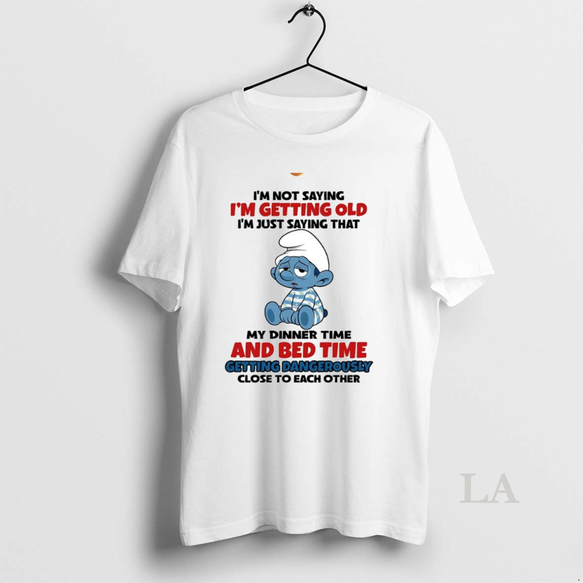 Original Smurf My Dinner Time And Bed Time Getting Dangerously Close To Each Other Circle T-Shirts, Hoodie, Sweatshirt