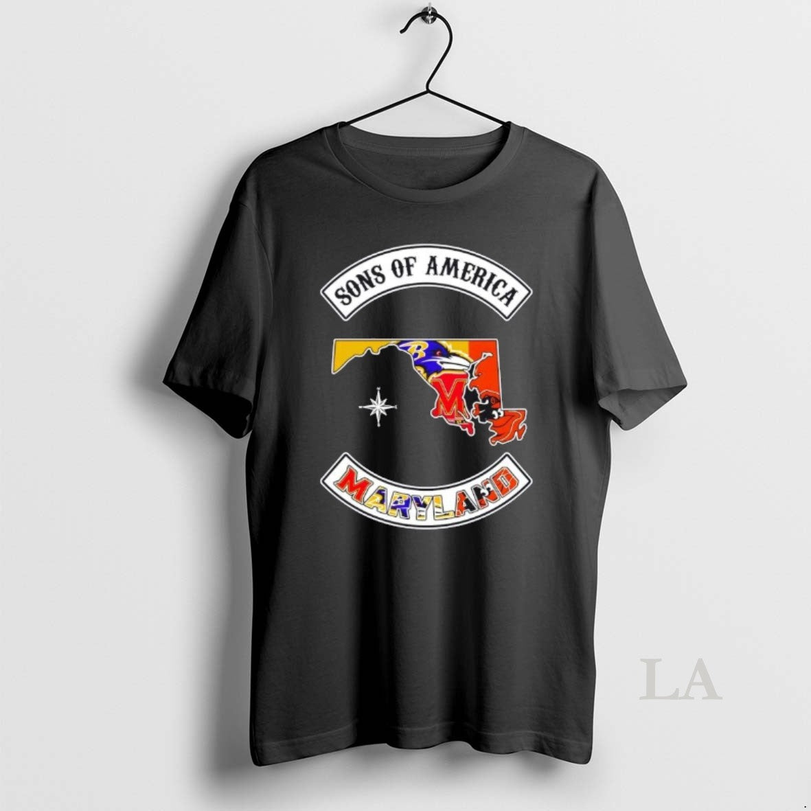 Original Son Of America Maryland Map Sports Logos Combine T-Shirts, Hoodie, Sweatshirt | PopFlextees.com