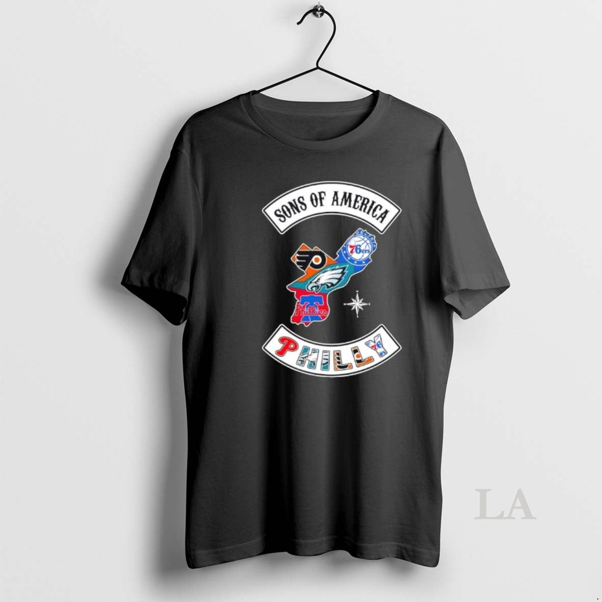 Original Son Of America Philadelphia Map Sports Logos Combine T-Shirts, Hoodie, Sweatshirt | PopFlextees.com