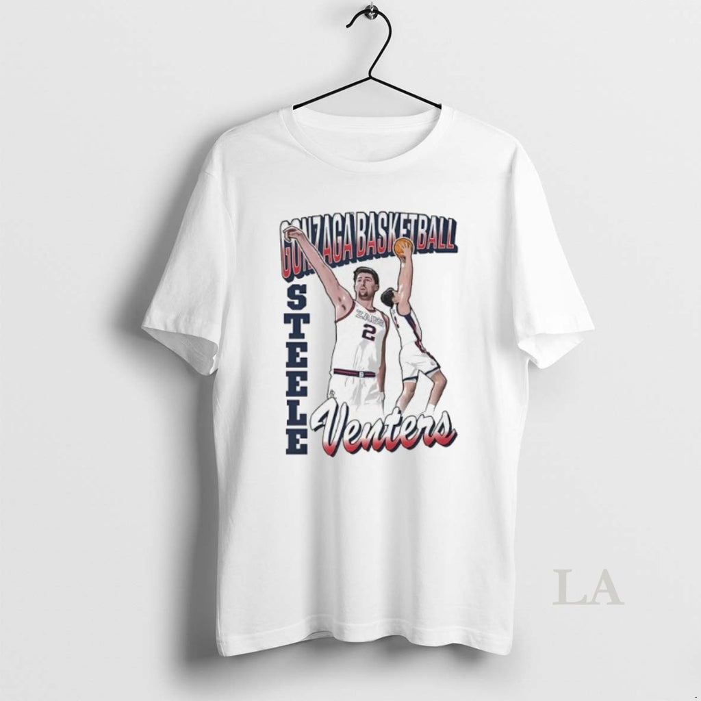 Original Steele Venters Cartoon Gonzaga Bulldogs T-Shirts, Hoodie, Sweatshirt | PopFlextees.com