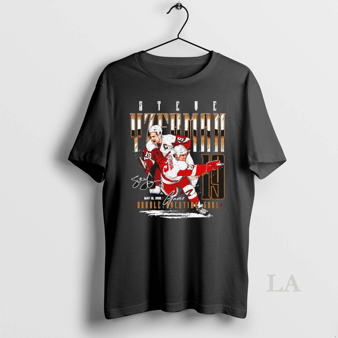 Original Steve Yzerman 19 Detroit Red Wings Hockey Game 7 1996 Signature T-Shirts, Hoodie, Sweatshirt | PopFlextees.com