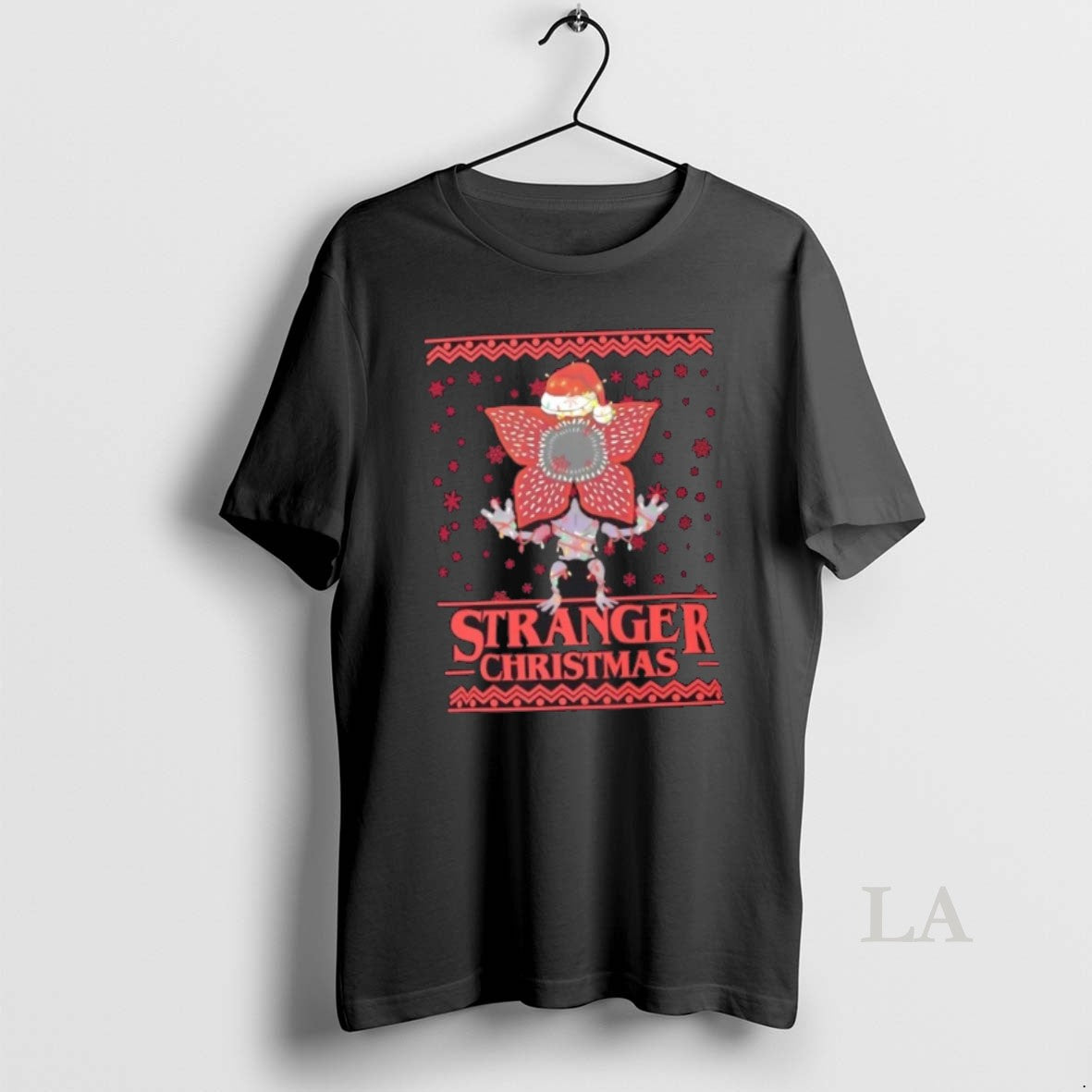 Original Stranger Christmas Demogorgon Holiday Parody T-Shirts, Hoodie, Sweatshirt | PopFlextees.com