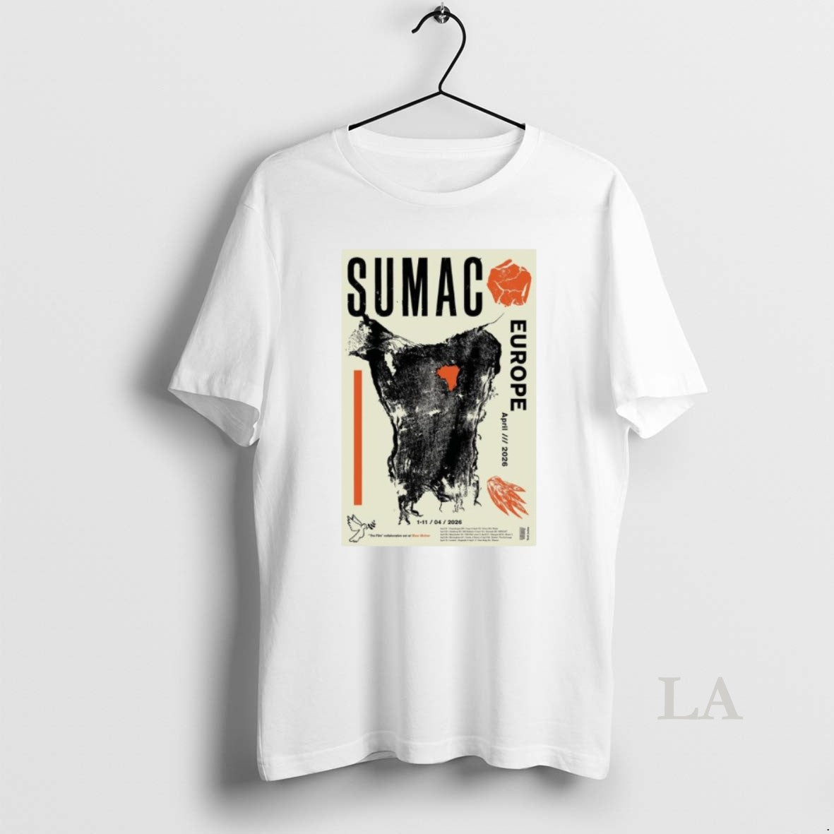 Original Sumac Band April 2026 Europe Tour T-Shirts, Hoodie, Sweatshirt | PopFlextees.com
