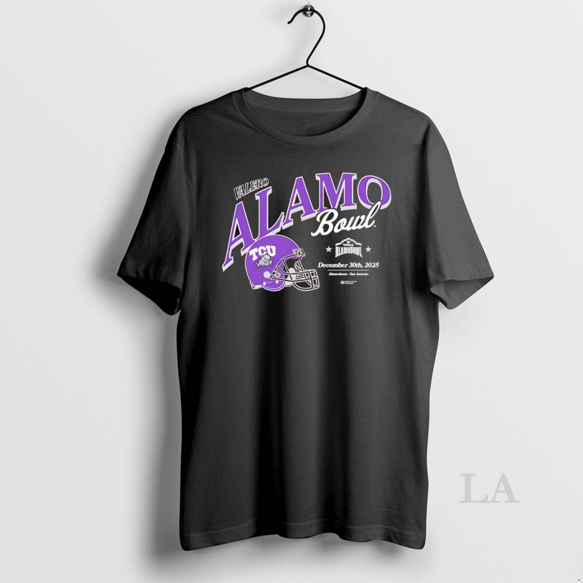 Original Tcu Horned Frogs 2025 Valero Alamo Bowl Helmet Chriast T-Shirts, Hoodie, Sweatshirt