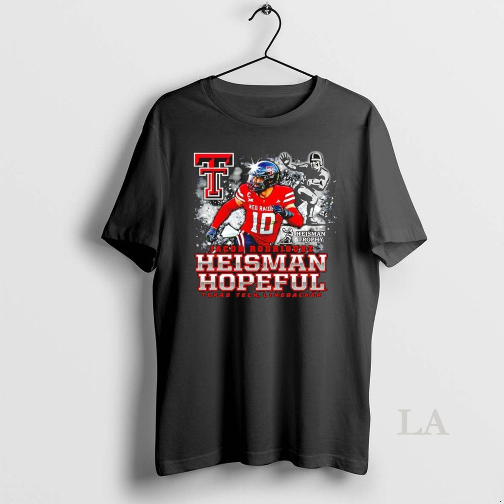 Original Texas Tech Red Raiders Jacob Rodriguez Heisman Hopeful T-Shirts, Hoodie, Sweatshirt | PopFlextees.com