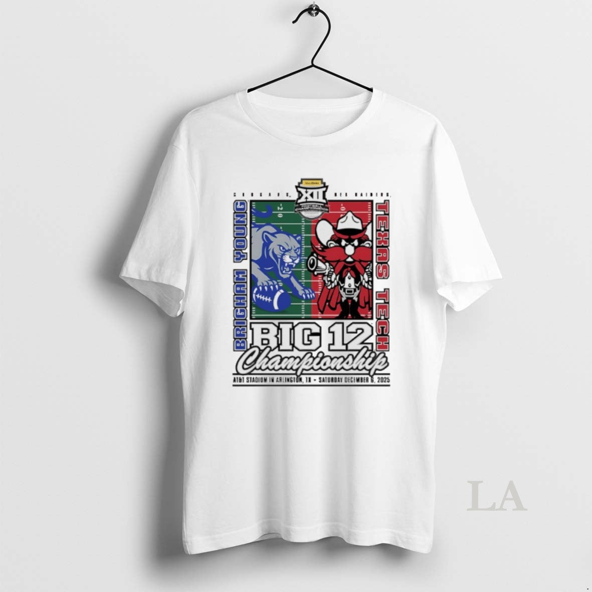 Original Texas Tech Vs Brigham Young 2025 Big 12 Championship Mascot Matchup T-Shirts, Hoodie, Sweatshirt