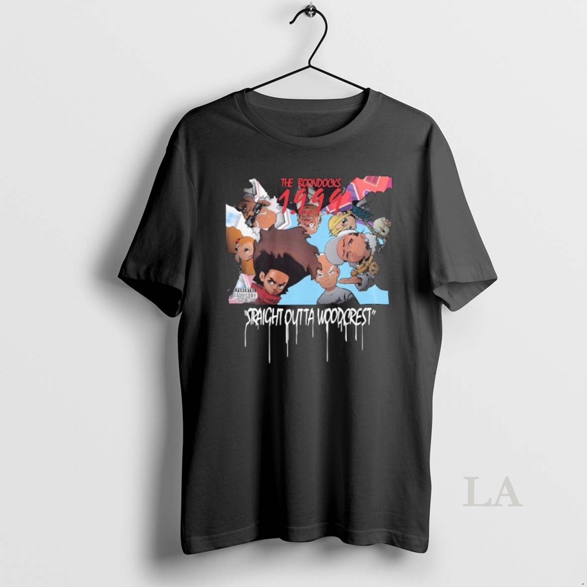 Original The Boondocks Straight Outta Woodcrest 1999 T-Shirts, Hoodie, Sweatshirt | PopFlextees.com