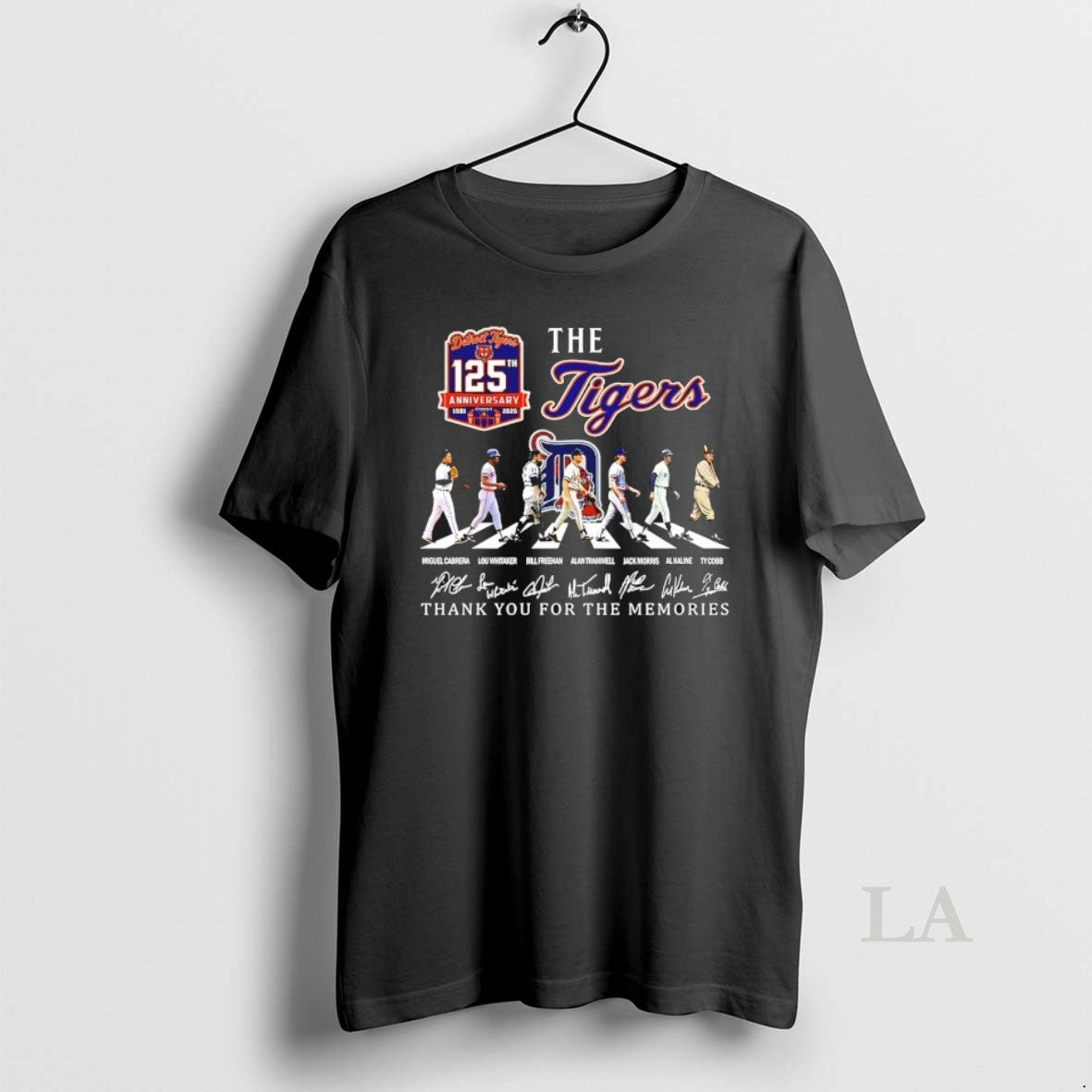 Original Detroit Tigers Abbey Road 125th Anniversary 1901 2026 Thank You Memories Signatures T-Shirts, Hoodie, Sweatshirt