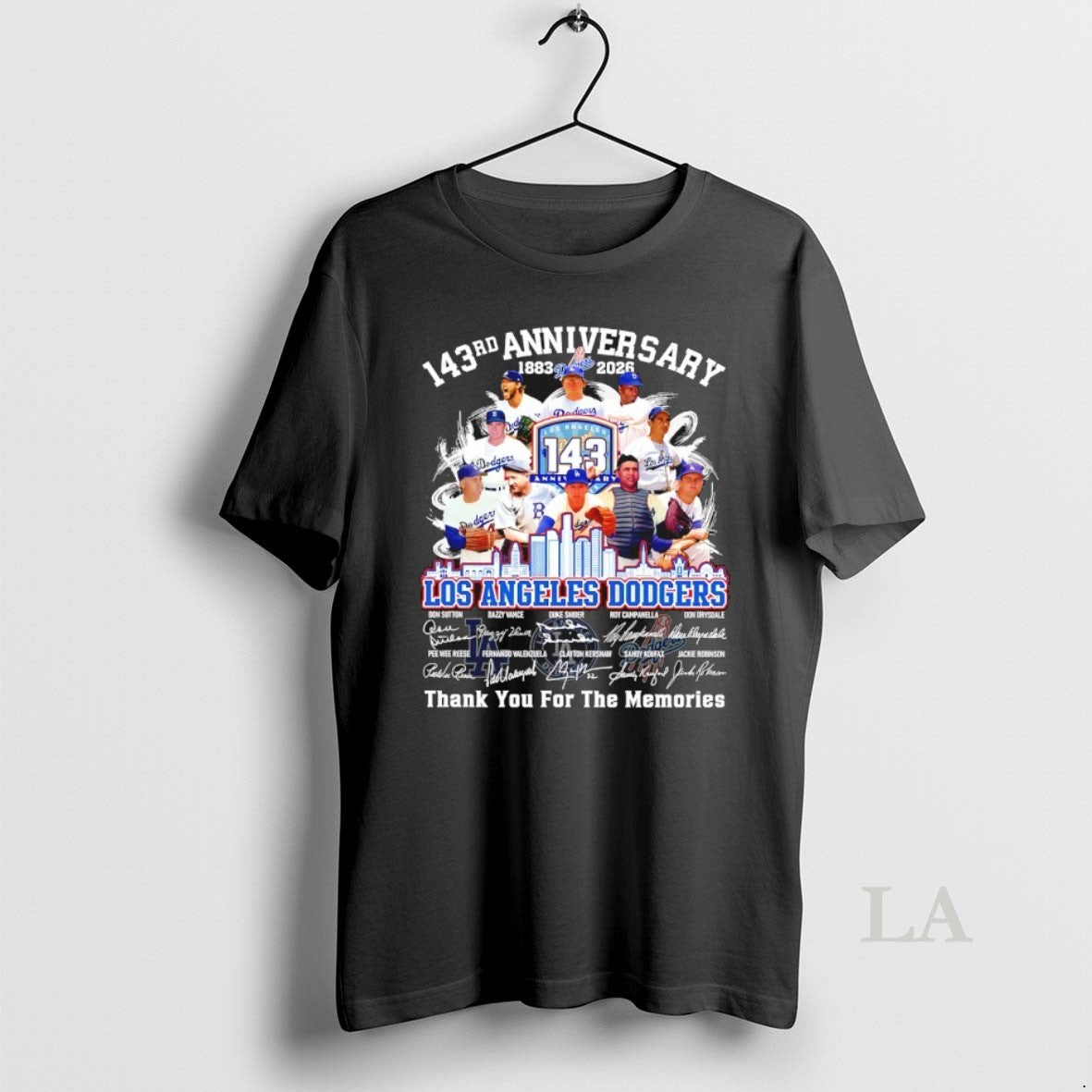Original Los Angeles Dodgers 143rd Anniversary 1883 2026 Thank You Memories All T-Shirts, Hoodie, Sweatshirt