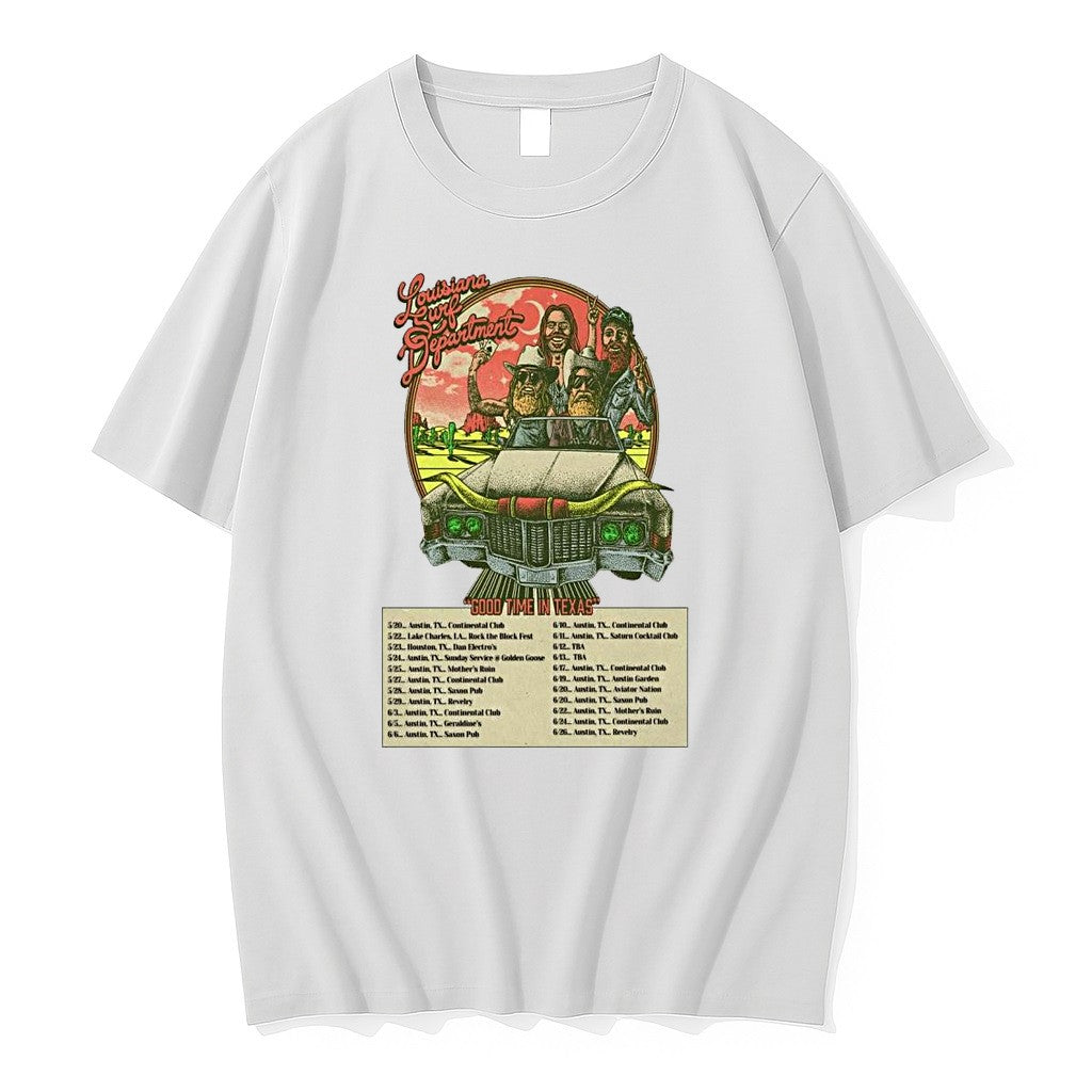 Original The Louisiana Surf Department Good Time In Texas 2026 Shows 1 Tshirts
