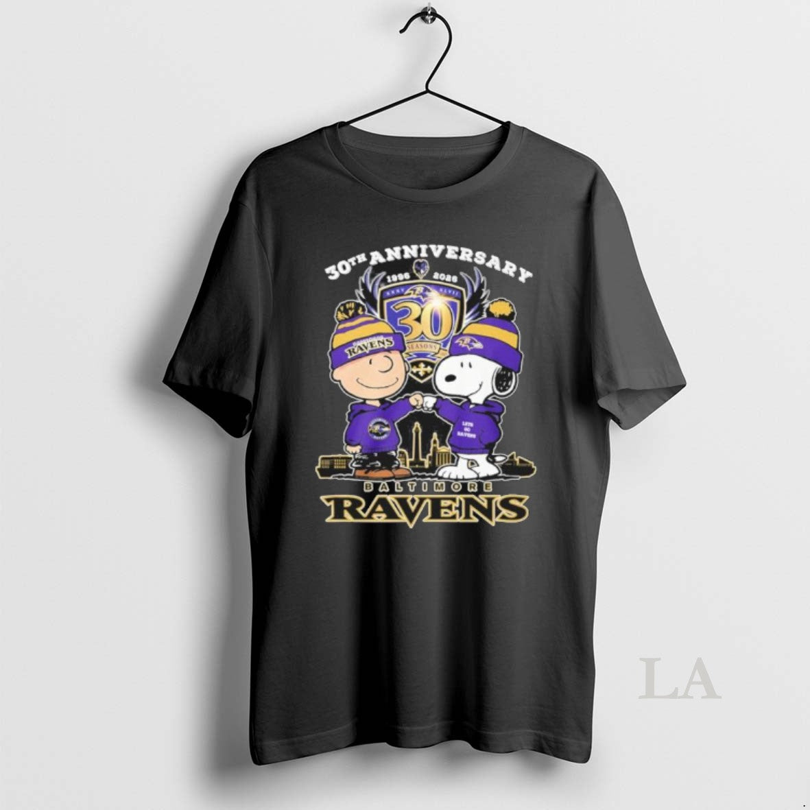 Original The Peanuts Fist Bump X Baltimore Ravens 30th Anniversary T-Shirts, Hoodie, Sweatshirt | PopFlextees.com