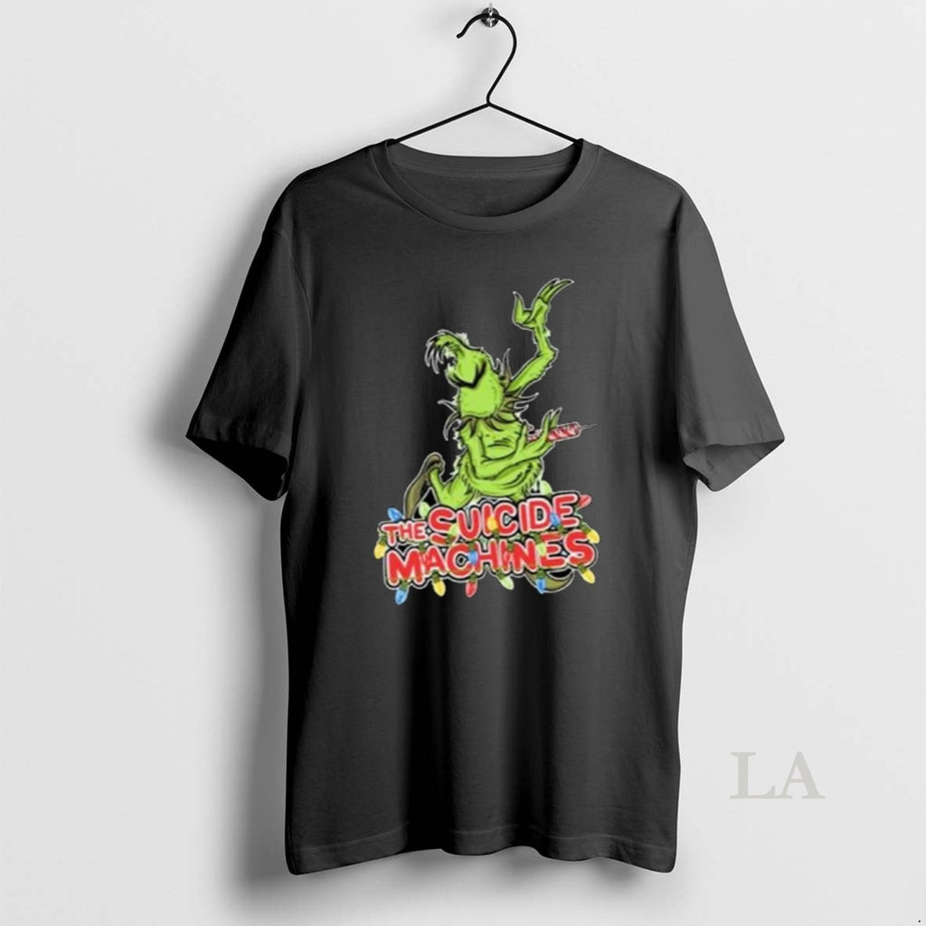 Original The Suicide Machines Grinch Merry Christmas T-Shirts, Hoodie, Sweatshirt | PopFlextees.com