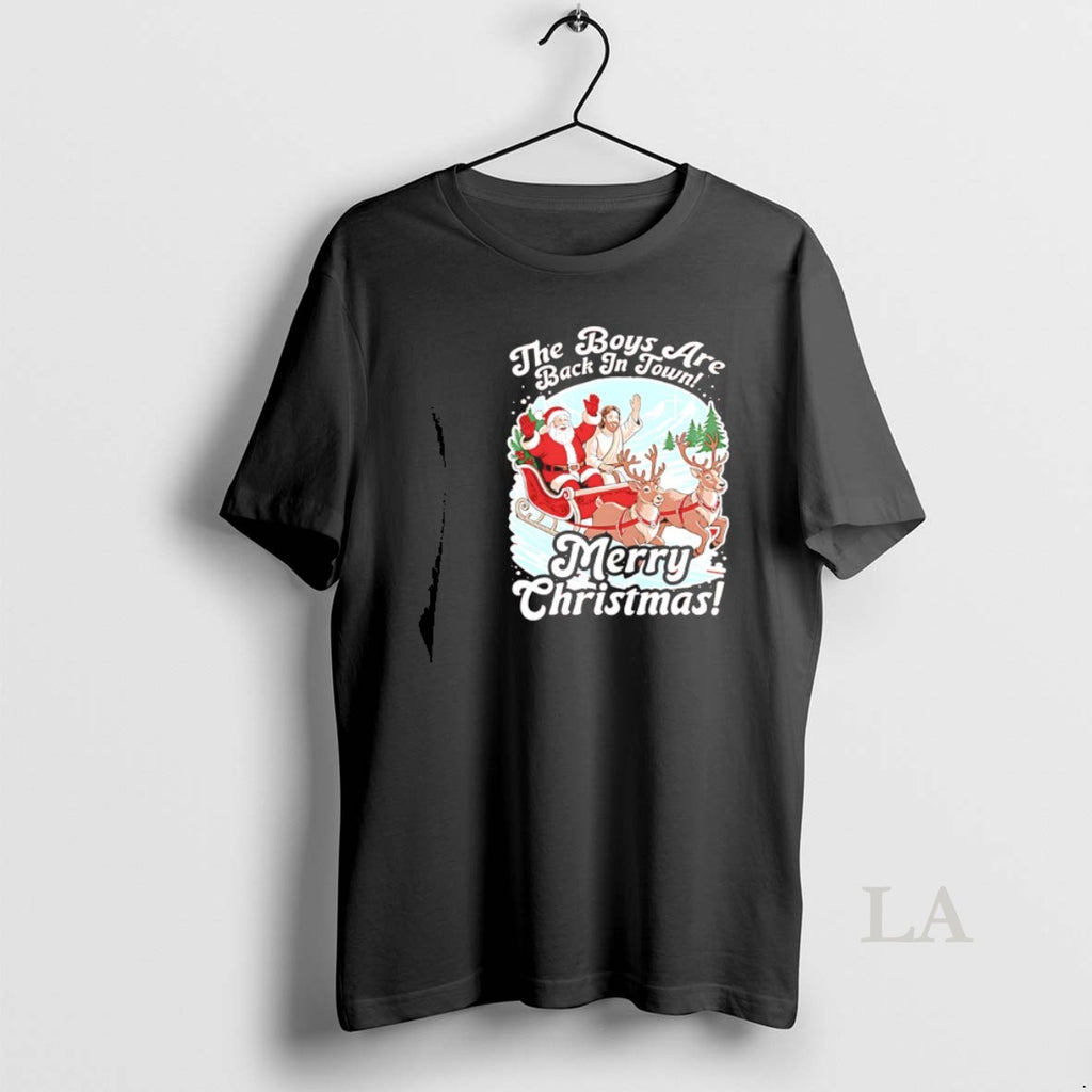Original Are Back Town Merry Santa Jesus T-Shirts, Hoodie, Sweatshirt