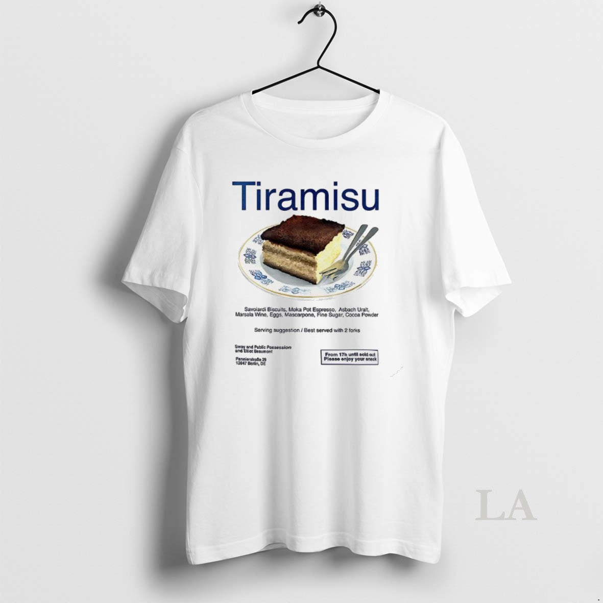 Original Tiramisu Serving Suggestion Best Served With 2 Forks T-Shirts, Hoodie, Sweatshirt | PopFlextees.com