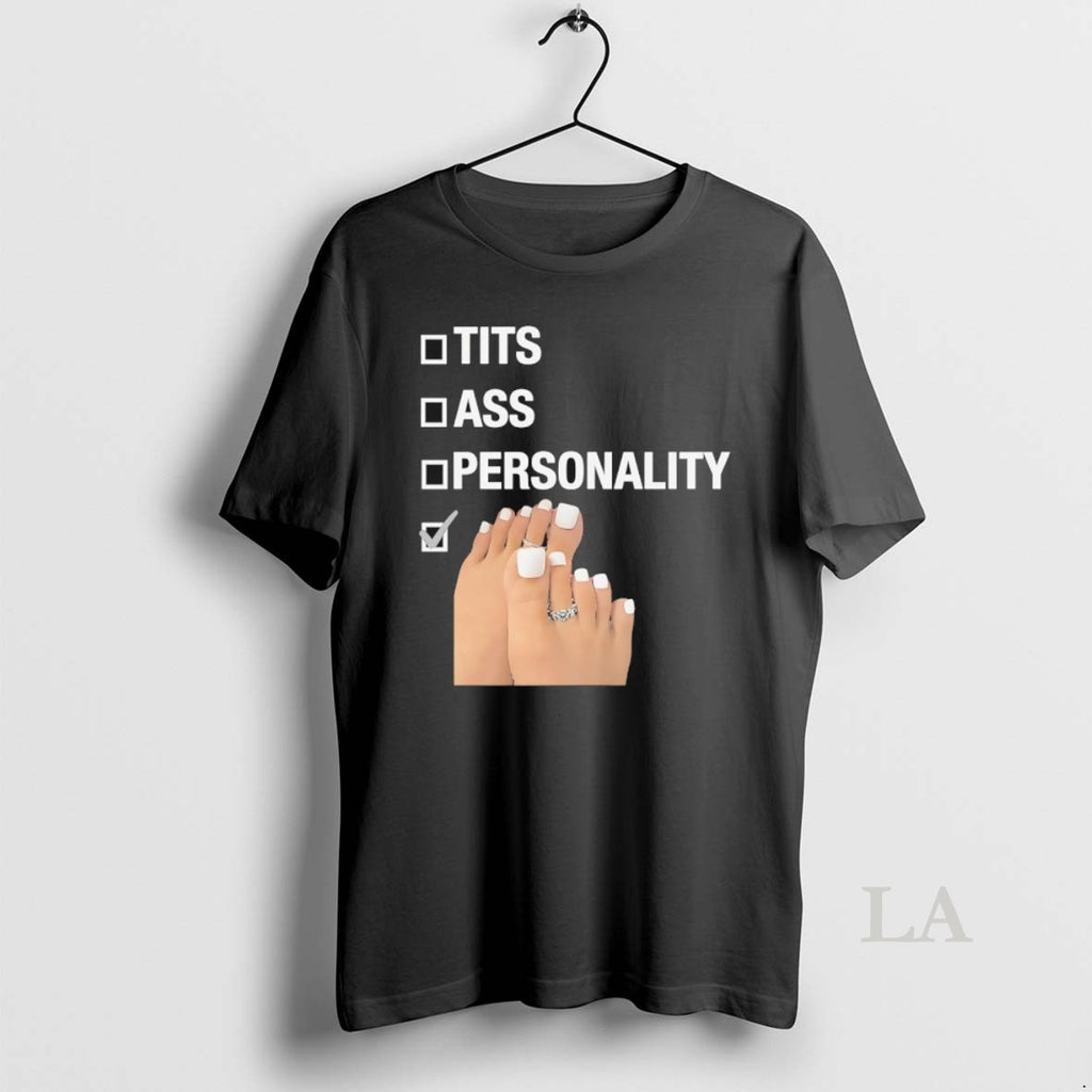Original Tits Ass Personality Toes Checklist T-Shirts, Hoodie, Sweatshirt | PopFlextees.com