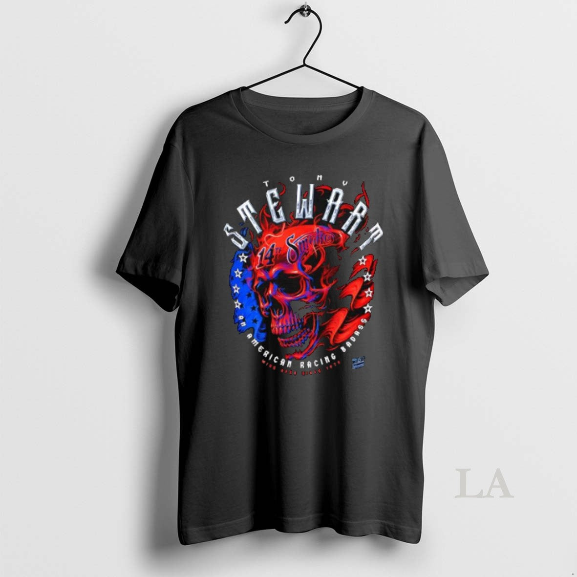 Original Tony Stewart Americana 14th Smoke Skull Graphic T-Shirts, Hoodie, Sweatshirt | PopFlextees.com