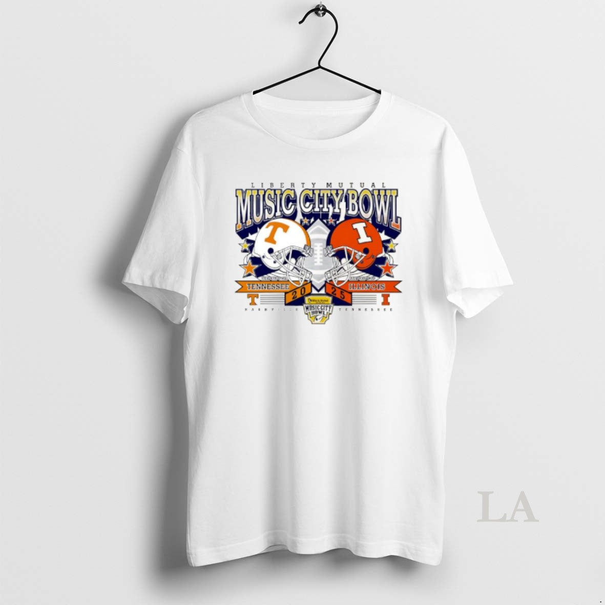 Original Top Tennessee Volunteers Vs Illinois Fighting Illini Liberty Mutual Music City Bowl 2025 T-Shirts, Hoodie,...
