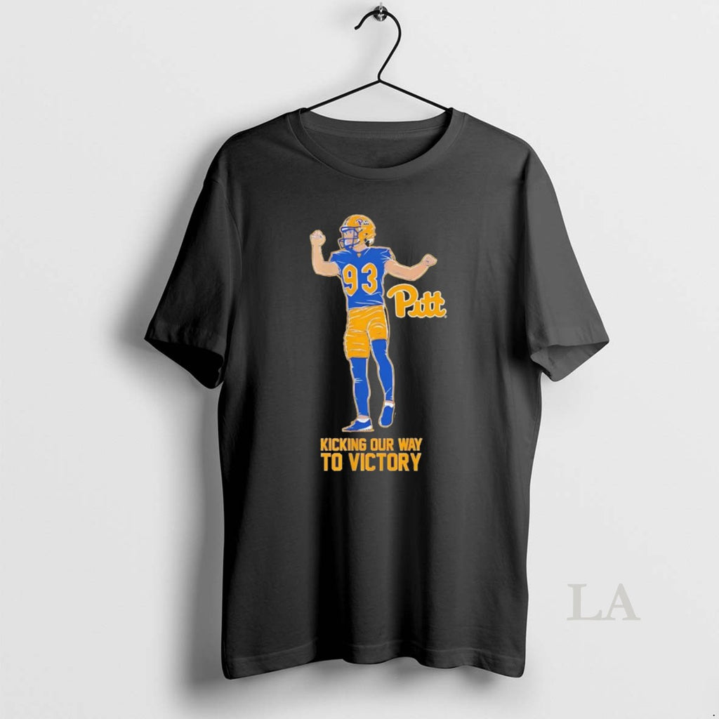 Original Trey Butkowski Kicking Our Way To Victory Pittsburgh Panthers Christmas Chriast T-Shirts, Hoodie, Sweatshirt