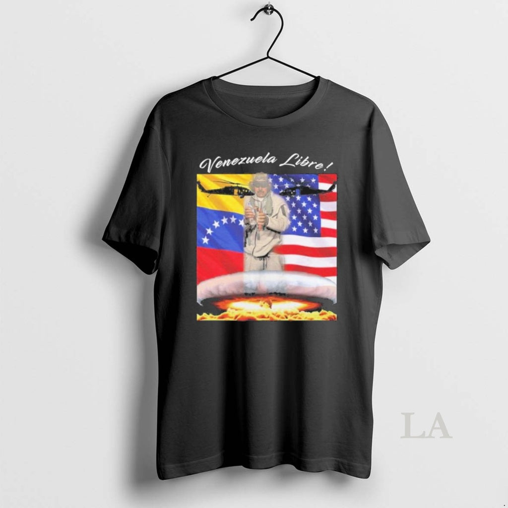 Original Venezuela Libre Commemorating The Fall Of Nicolas Maduro T-Shirts, Hoodie, Sweatshirt | PopFlextees.com