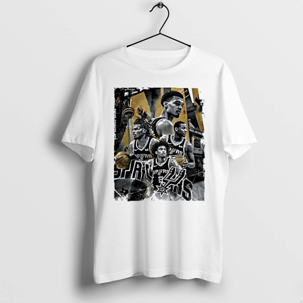Original Victor Wembanyama Devin Vassell Jeremy Sochan San Antonio Spurs Nba Graphic Tshirts